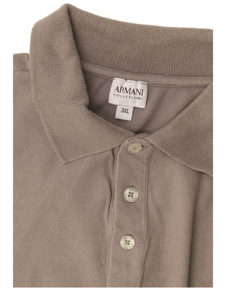 Armani Collezioni Mens Polo Shirt 3XL Grey