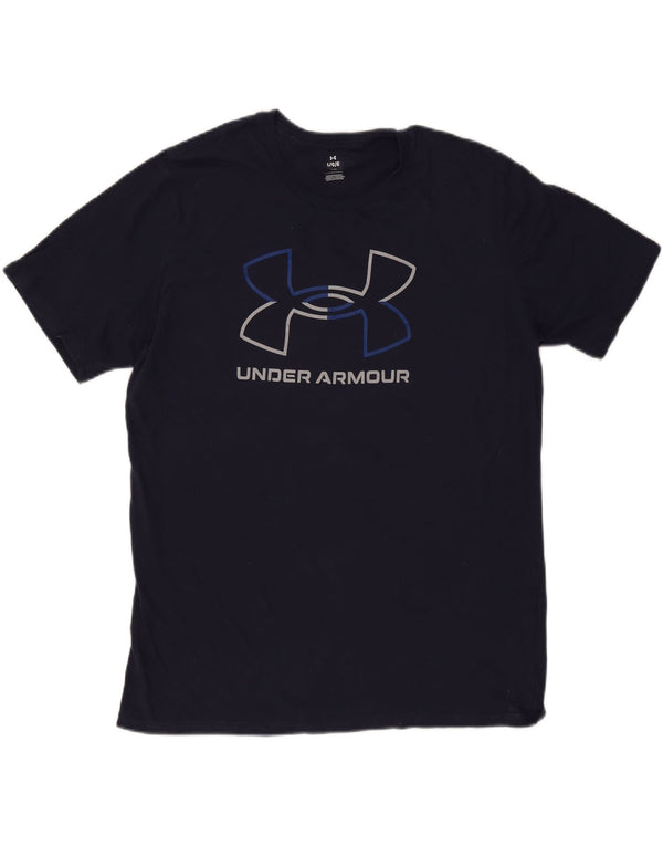 Under Armour Mens Graphic T-Shirt Top Large Navy Blue