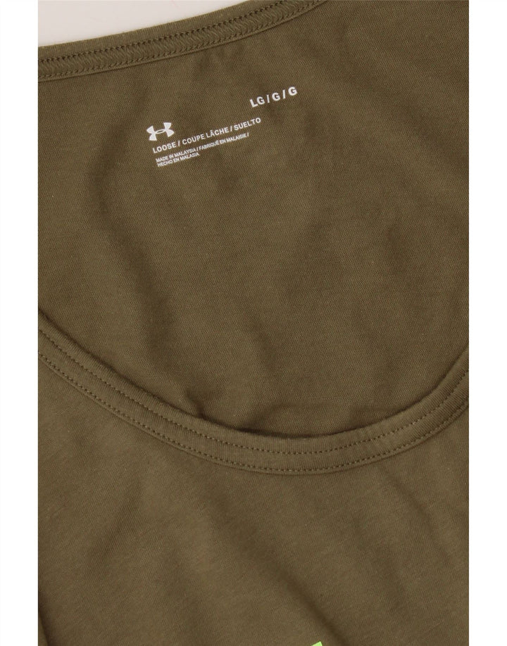 Under Armour Mens Graphic Vest Top Large Khaki