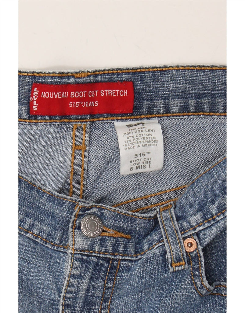 LEVI'S Womens 515 Bootcut Jeans US 6 Medium W32 L33 Blue Cotton Vintage Levi's and Second-Hand Levi's from Messina Hembry 