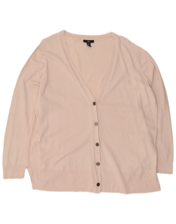 Gap Womens Cardigan Sweater UK 18 XL Pink Cotton