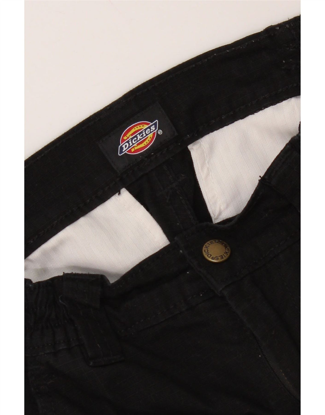Dickies Womens Straight Cargo Trousers W26 L27 Black