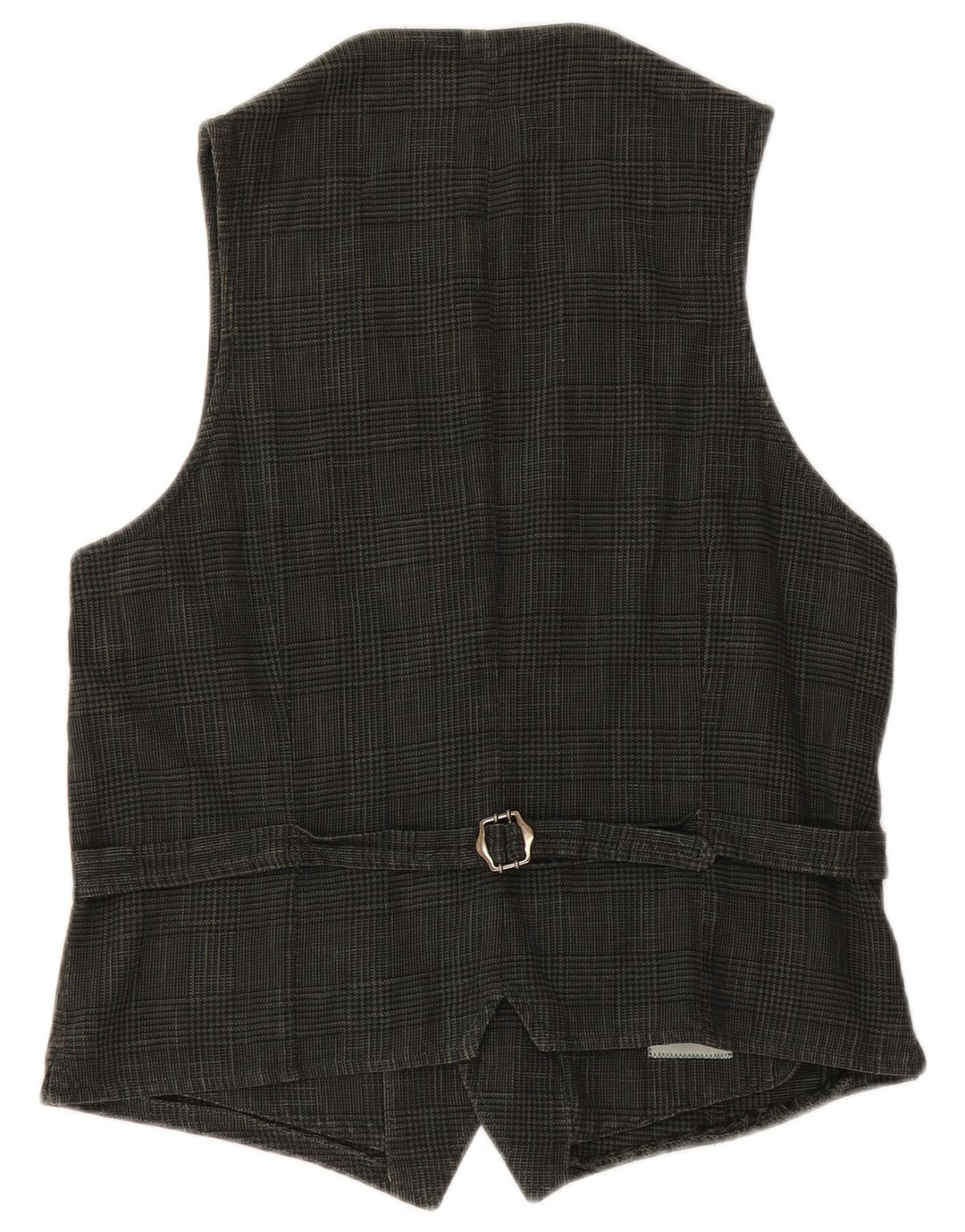 BOGGI Mens Waistcoat Medium Green Houndstooth
