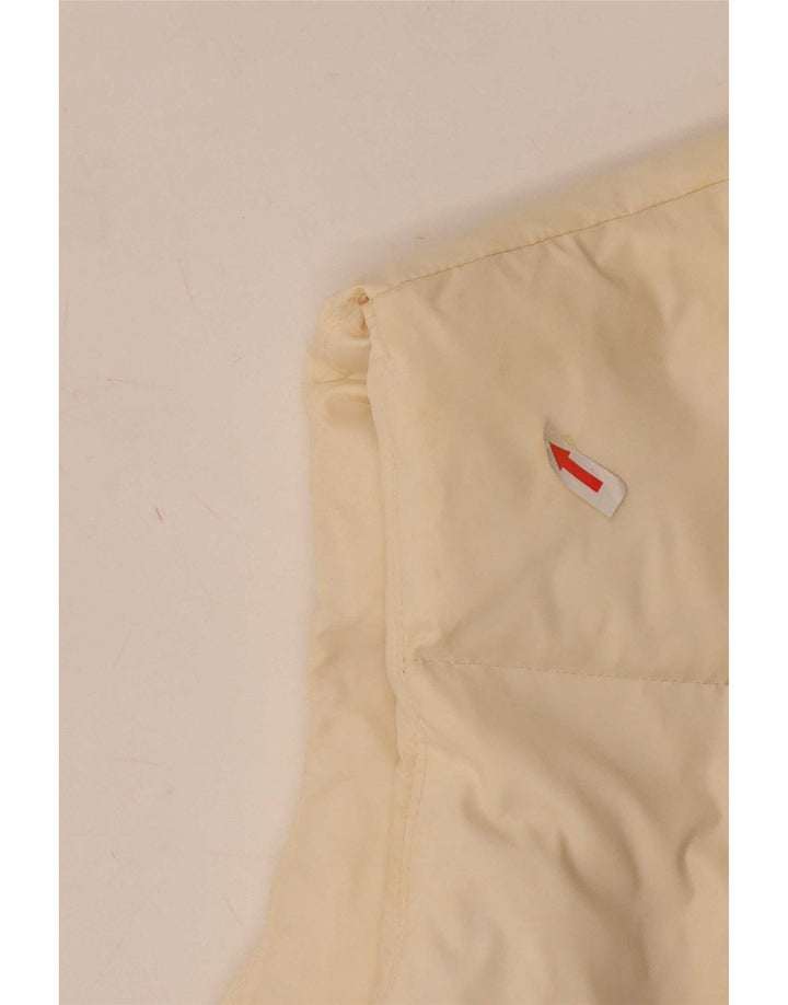 Napapijri Mens Graphic Padded Gilet UK 38 Medium Off White Polyamide