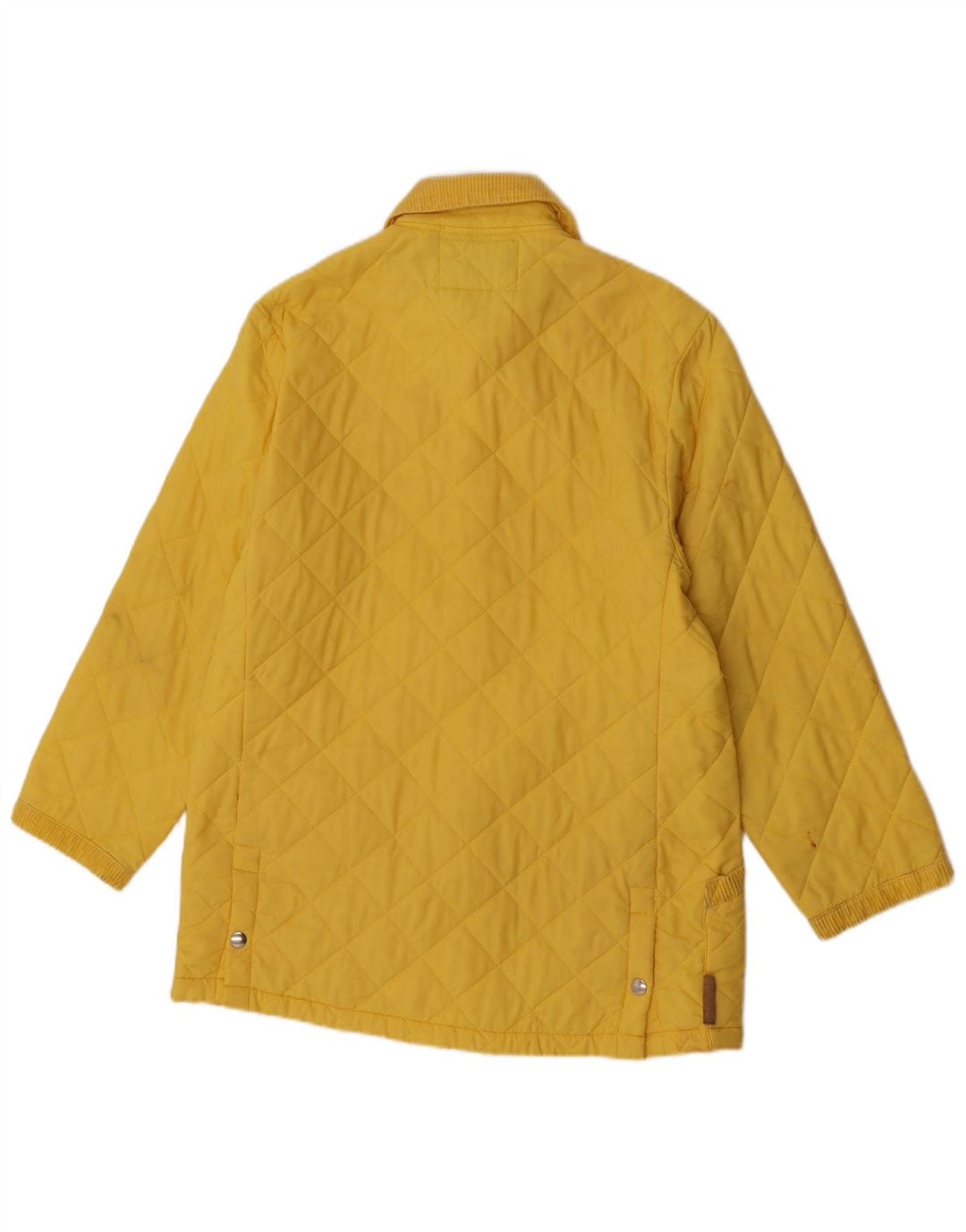 Husky Womens Quilted Jacket UK 12 Medium  Yellow Polyamide