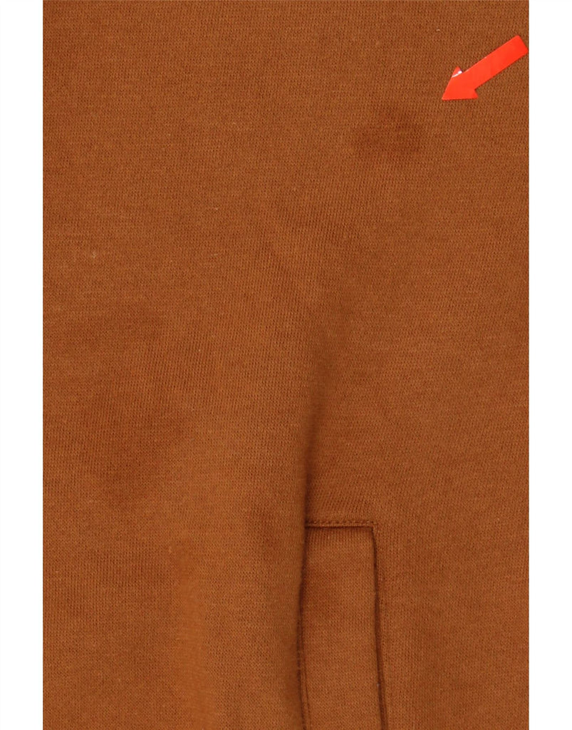 LEE Mens Regular Fit Zip Neck Sweatshirt Jumper 2XL Brown Cotton Vintage Lee and Second-Hand Lee from Messina Hembry 