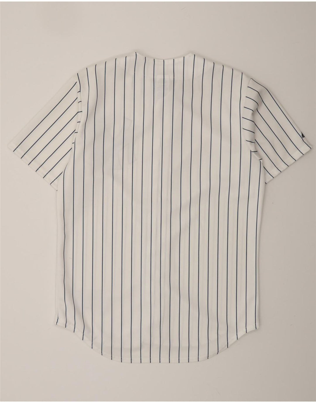 MAJESTIC Mens New York Yankees Graphic Jersey Top Medium White Pinstripe