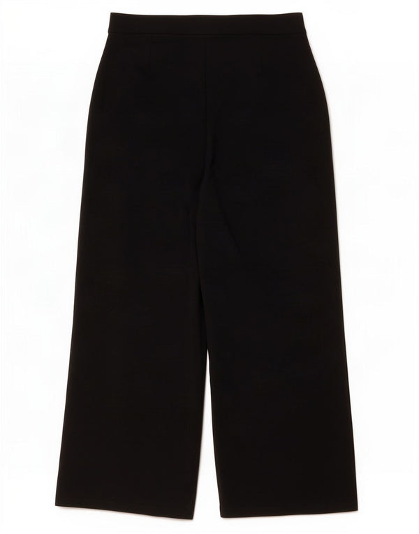 Marks & Spencer Womens Loose Fit Casual Trousers UK 16 Large W34 L28 Black