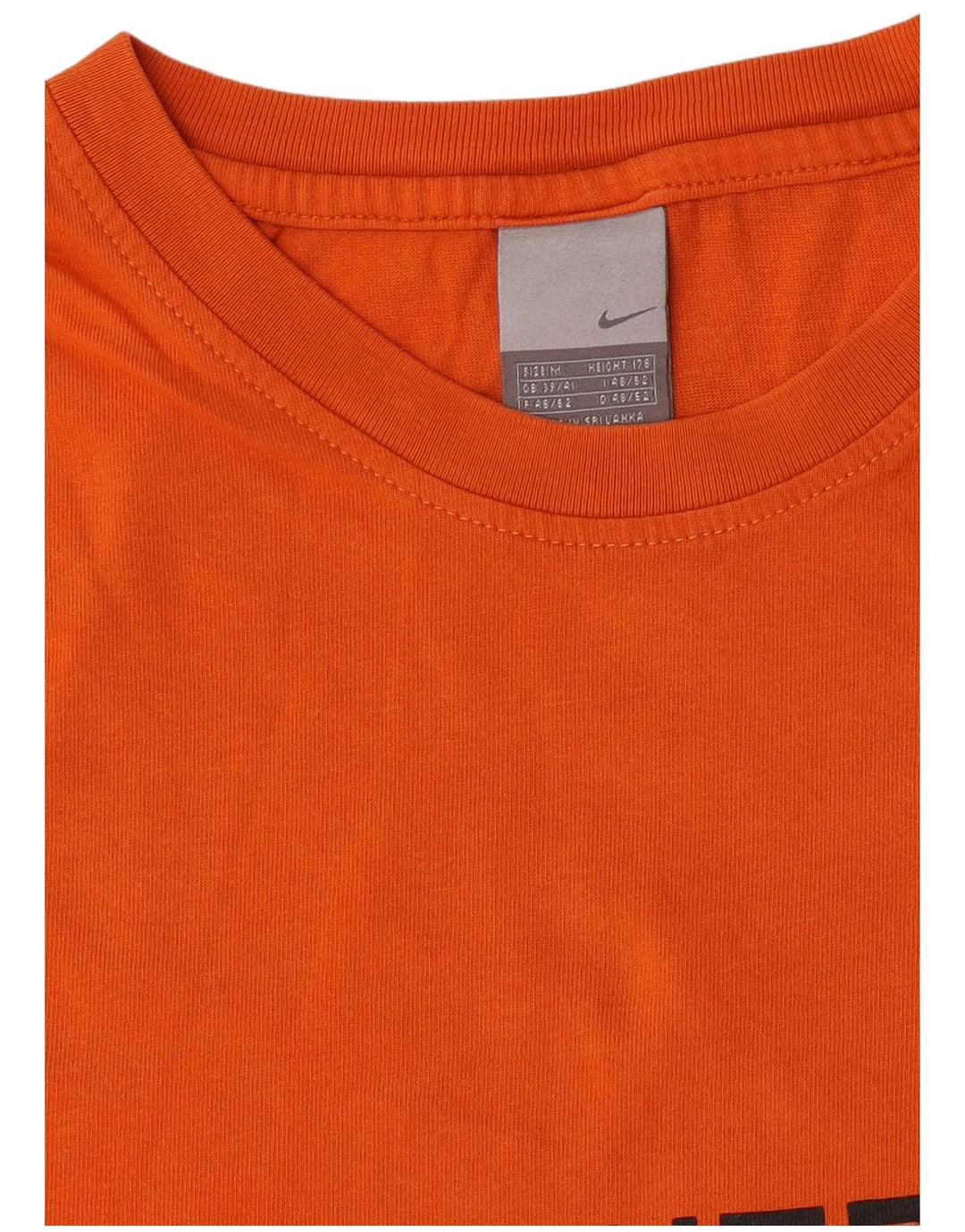Nike Mens Graphic T-Shirt Top UK 39/41 Medium Orange