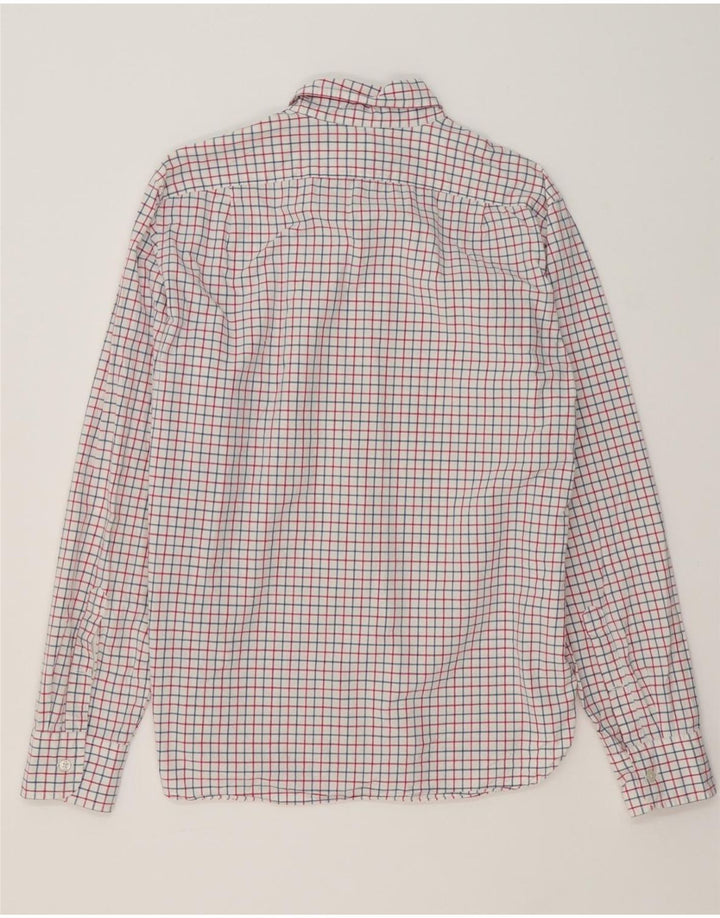 J. CREW Mens Slim Shirt Medium White Check Cotton Vintage J. Crew and Second-Hand J. Crew from Messina Hembry 