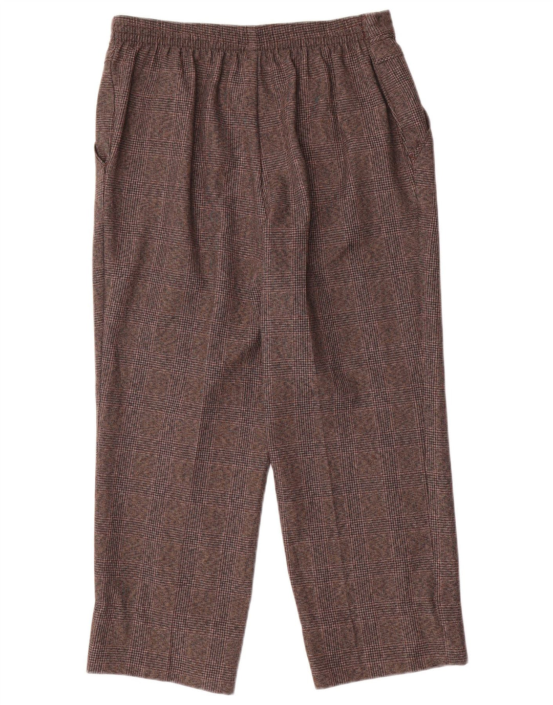 Marks & Spencer Womens Cropped Trousers UK 12 Medium W28 L24 Grey