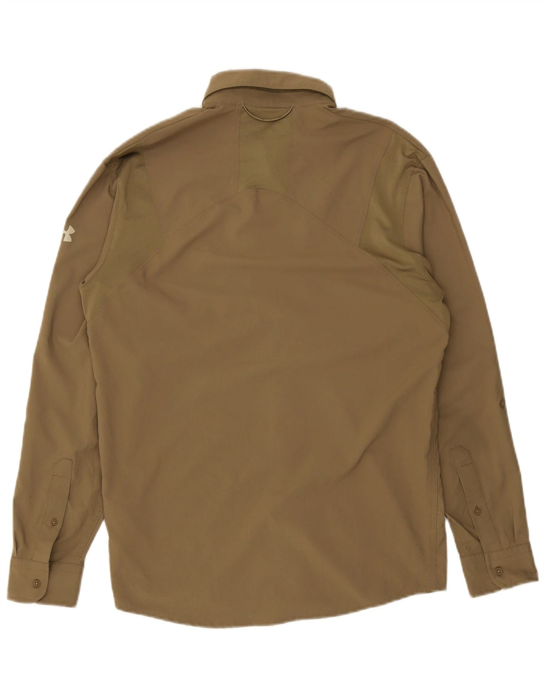 Under Armour Mens Loose Fit Shirt Small Khaki Polyester