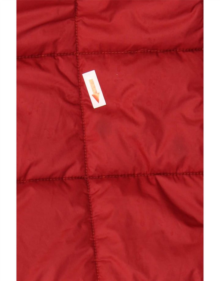 G-Star Mens Hooded Padded Jacket UK 40 Large Red Polyester