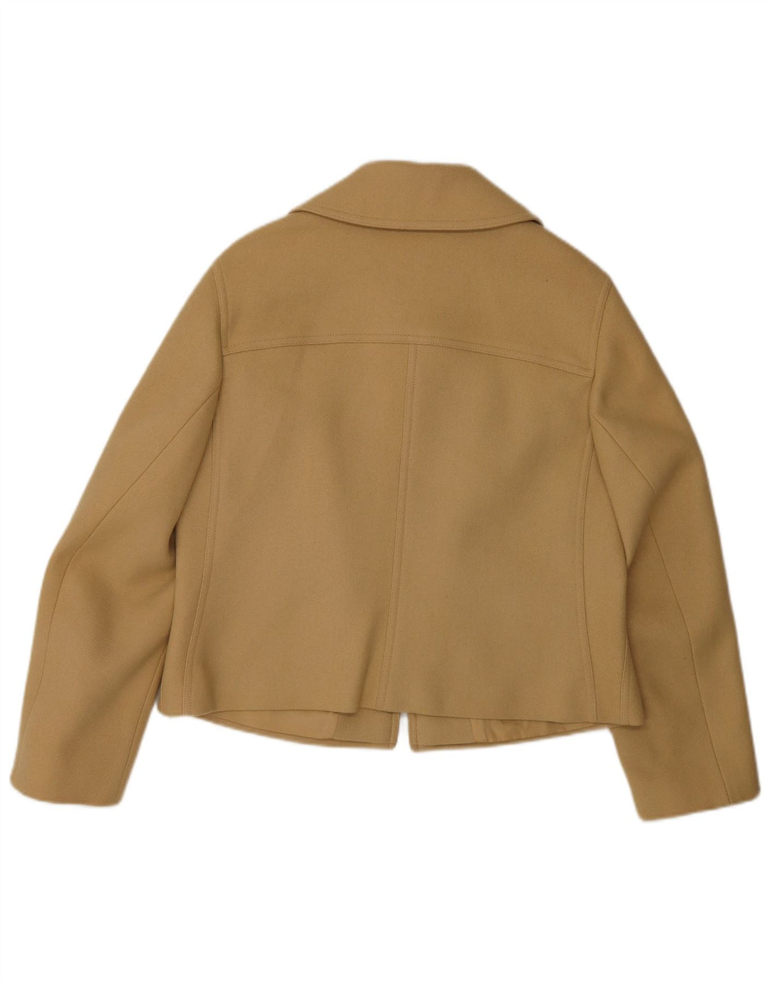 Bogner Womens Full Zip Blazer Jacket UK 16 Large Beige Wool