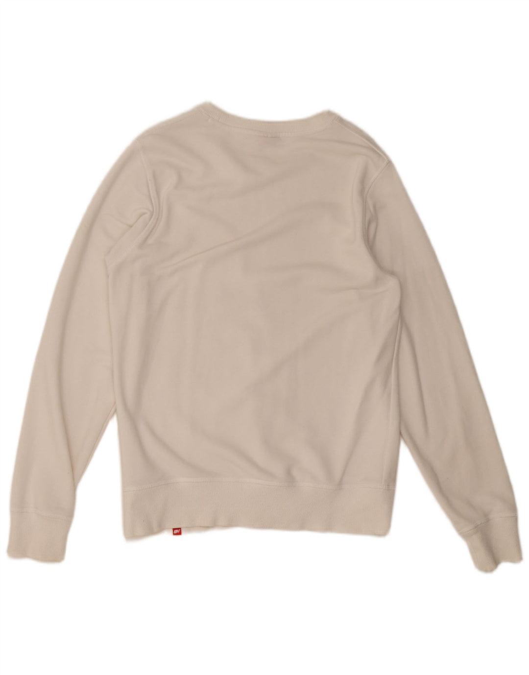 New Balance Mens Graphic Sweatshirt Jumper Medium White Cotton