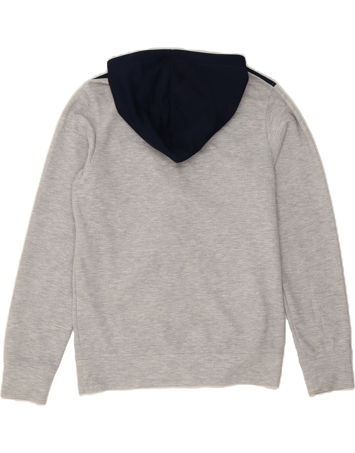 JACK & JONES Mens Core Zip Hoodie Sweater Small Grey Colourblock Polyester Vintage Jack & Jones and Second-Hand Jack & Jones from Messina Hembry 