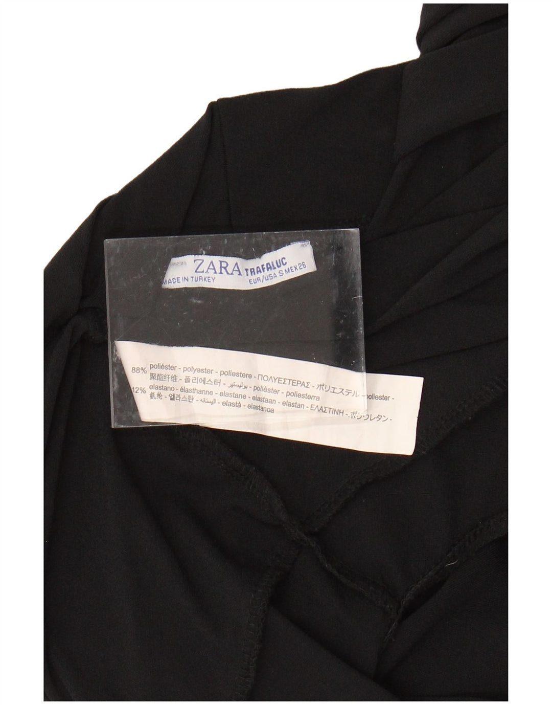 ZARA Womens Trafaluc Sleeveless Bodysuit UK 10 Small Black Polyester