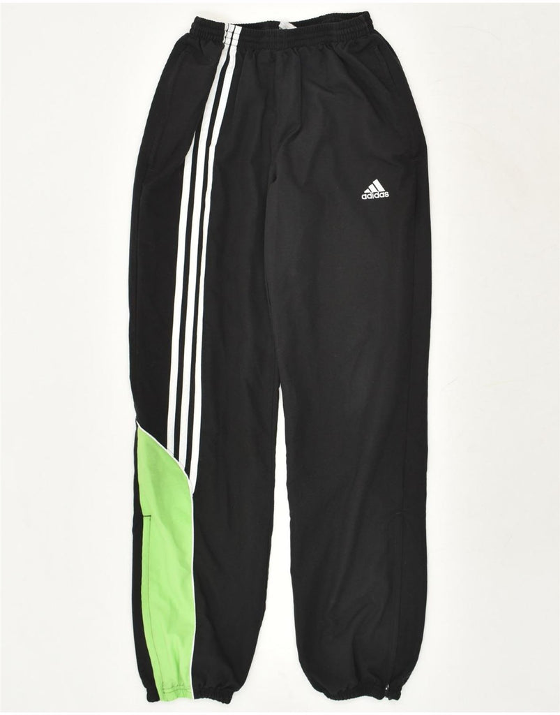 ADIDAS Boys Tracksuit Trousers Joggers 15-16 Years Black Colourblock | Vintage Adidas | Thrift | Second-Hand Adidas | Used Clothing | Messina Hembry 