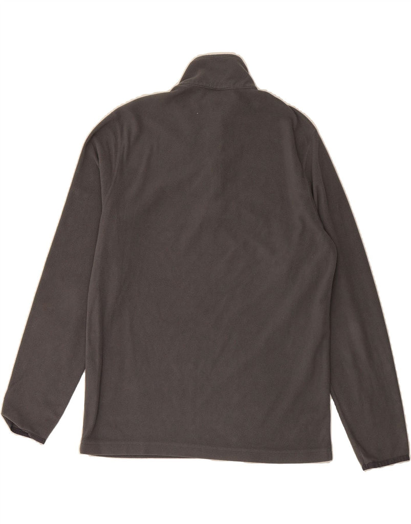 CHAMPION Mens Zip Neck Fleece Jumper Large Grey Polyester Vintage Champion and Second-Hand Champion from Messina Hembry 