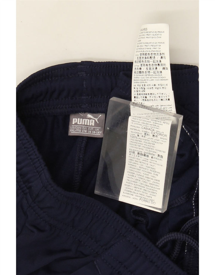 Puma Boys Tracksuit Trousers 15-16 Years  Navy Blue Polyester