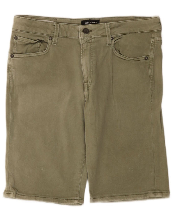 Jack & Jones Mens Denim Shorts Large W34 Khaki