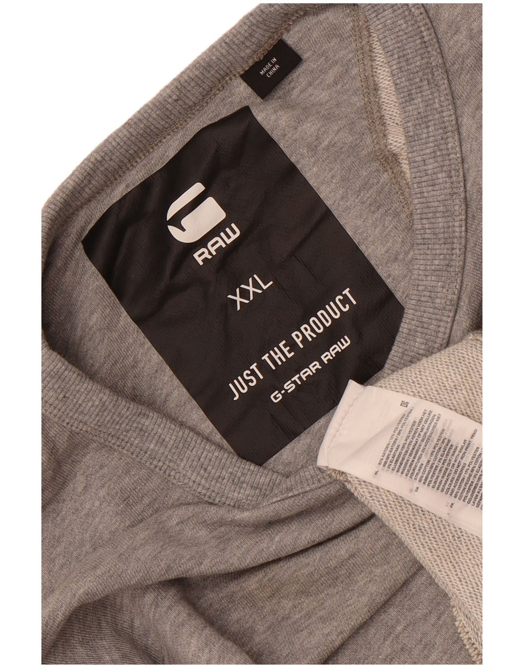 G-Star Mens Sweatshirt Jumper 2XL Grey Colourblock Cotton