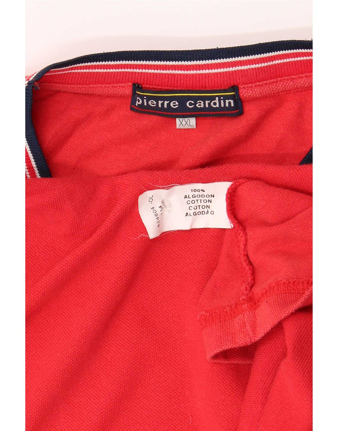 Pierre Cardin Mens T-Shirt Top 2XL Red Cotton