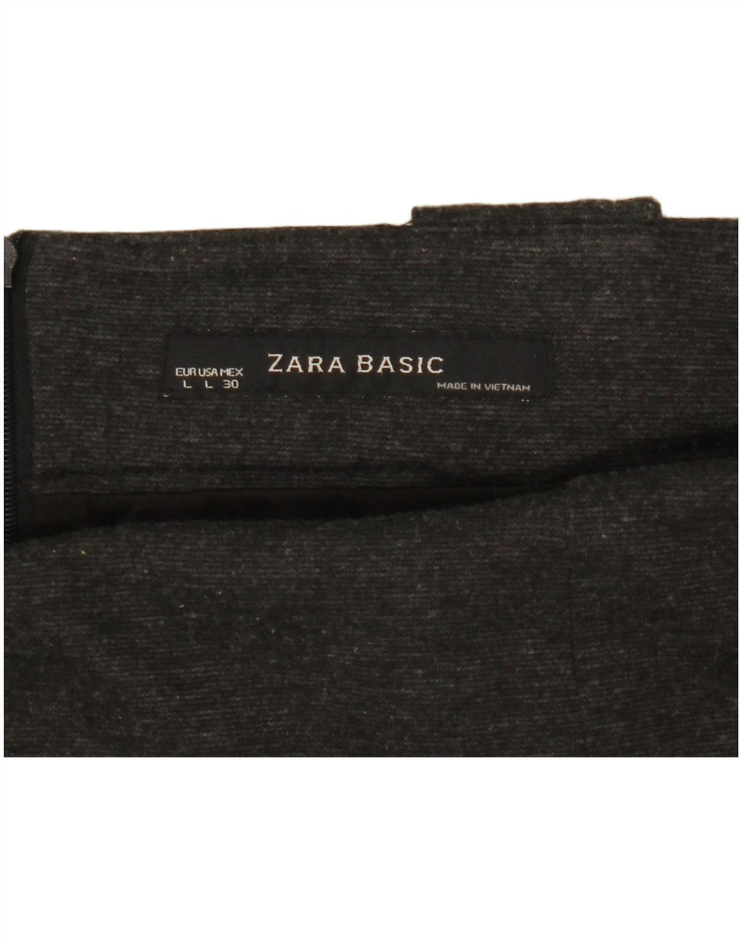 Zara Womens Pencil Skirt Large W30 Grey Flecked