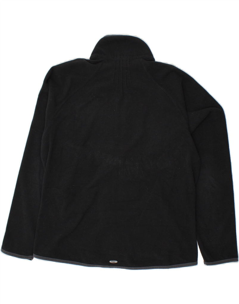 REEBOK Womens Fleece Jacket UK 18 XL Black Polyester Vintage Reebok and Second-Hand Reebok from Messina Hembry 