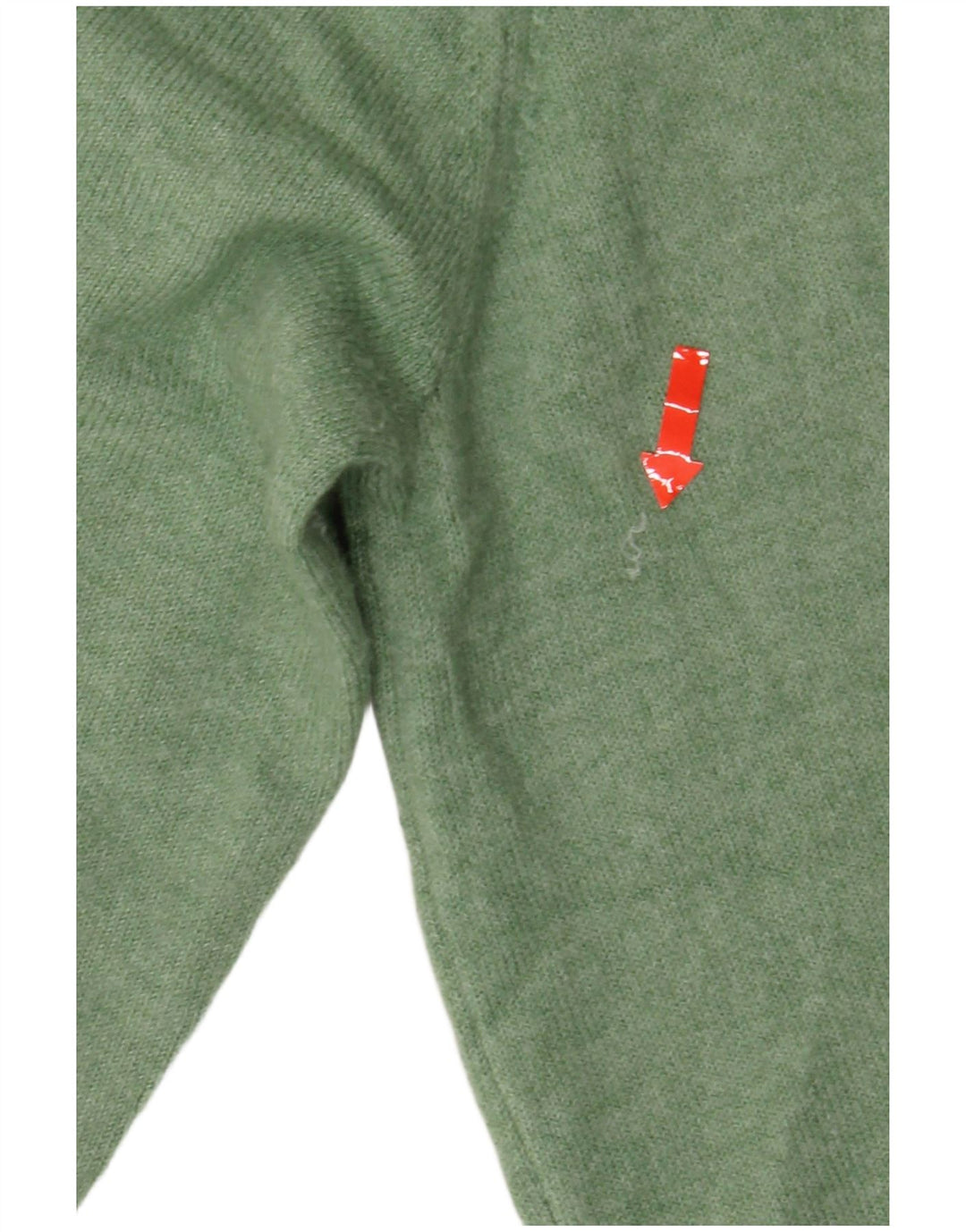 Marks & Spencer Womens Crew Neck Jumper Sweater UK 14 Medium Green