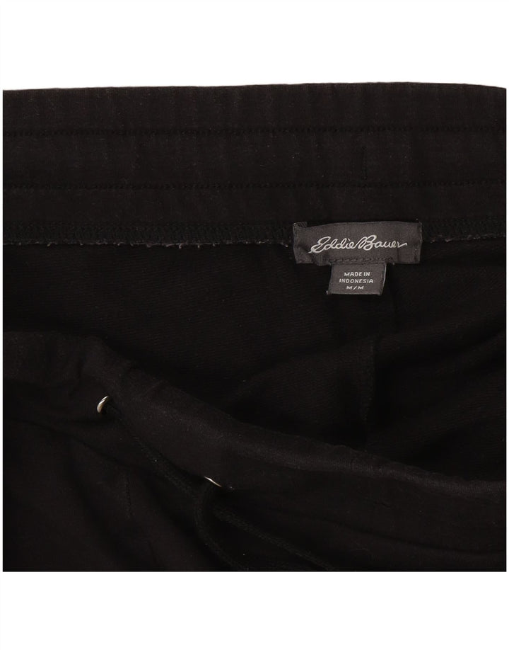 Eddie Bauer Womens Capri Tracksuit Trousers UK 12 Medium  Black