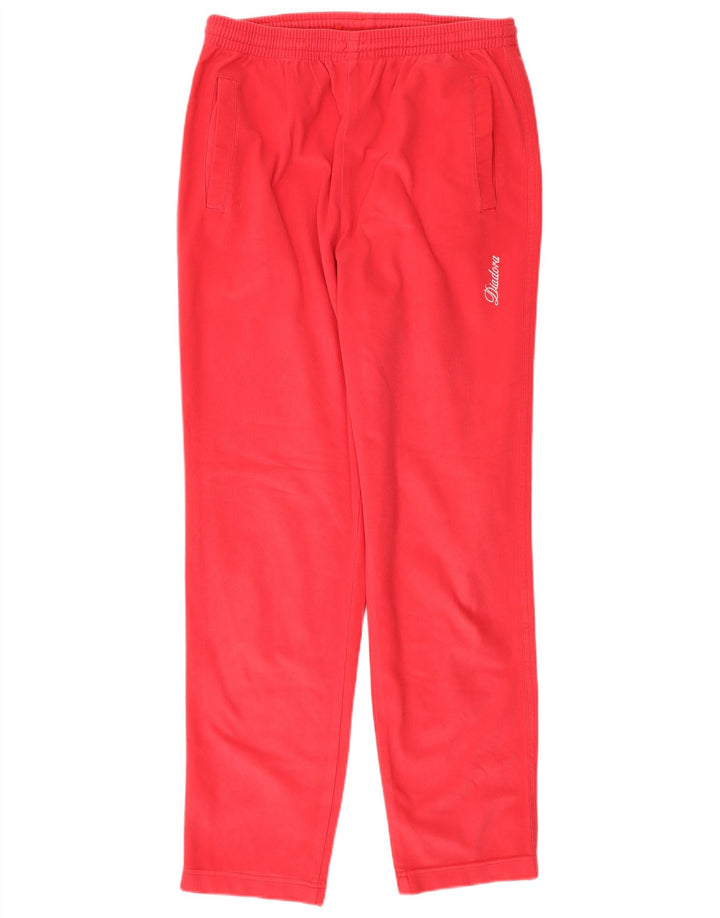 Diadora Womens Tracksuit Trousers UK 10 Small  Red Polyester