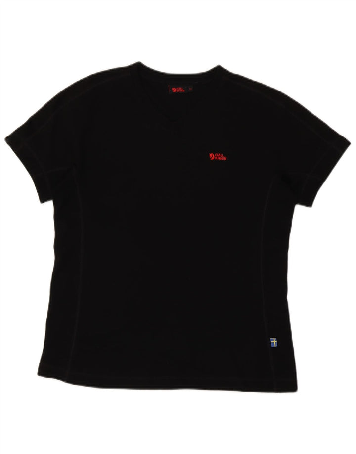 Fjall Raven Womens T-Shirt Top UK 12 Medium Black Polyester