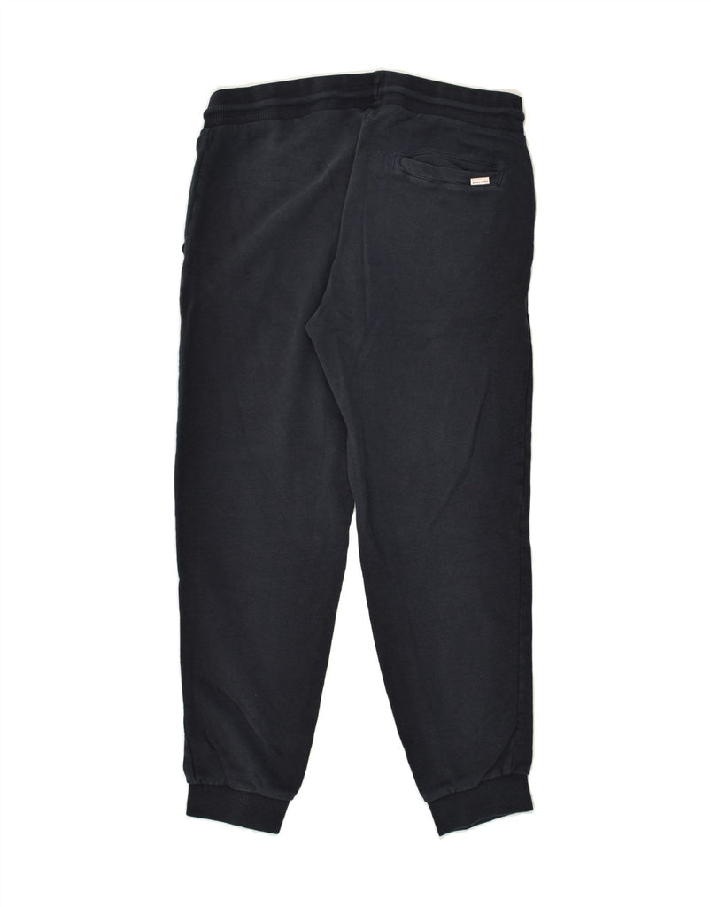 JACK & JONES Mens Tracksuit Trousers Joggers Medium Navy Blue Cotton | Vintage Jack & Jones | Thrift | Second-Hand Jack & Jones | Used Clothing | Messina Hembry 