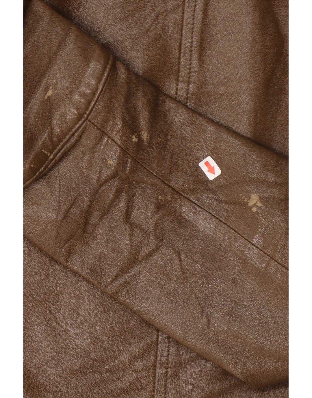 MONTANA Womens Leather Jacket IT 44 Medium Brown