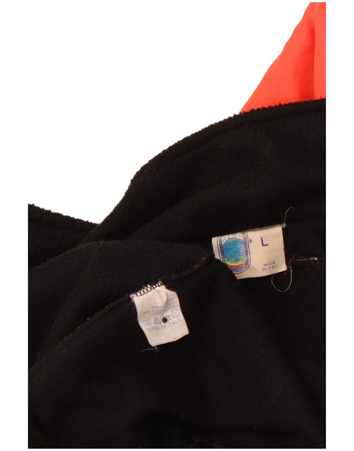 VINTAGE Mens Bomber Jacket UK 40 Large Orange Colourblock Polyester