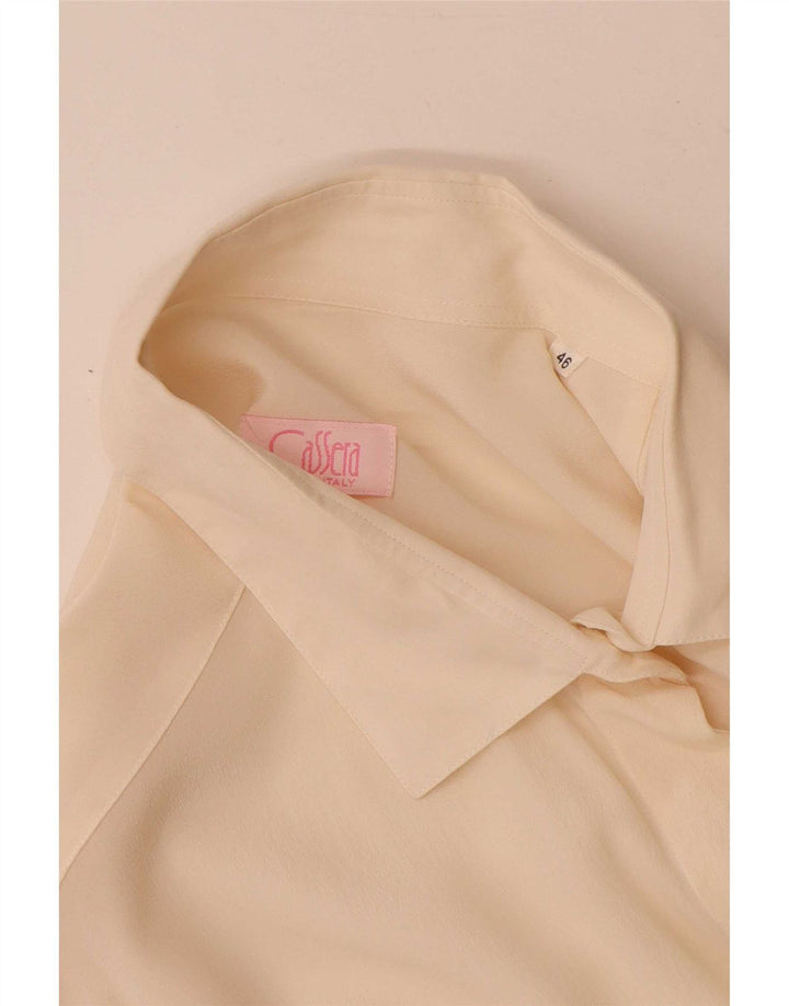 Cassera Womens Shirt IT 46 Large Off White