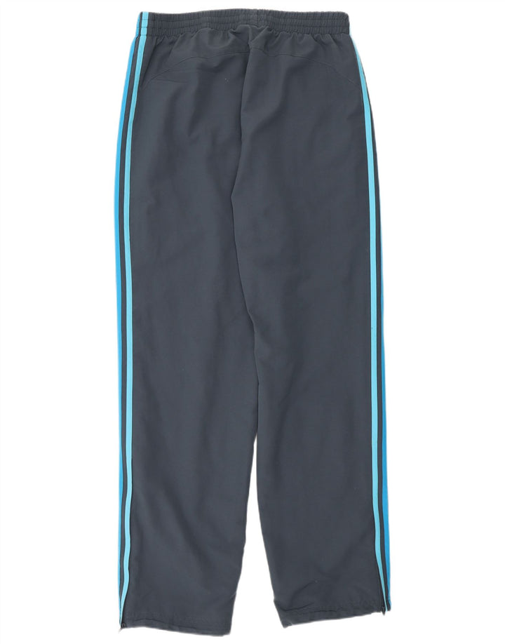 Adidas Mens Tracksuit Trousers Medium Grey Polyester Sports