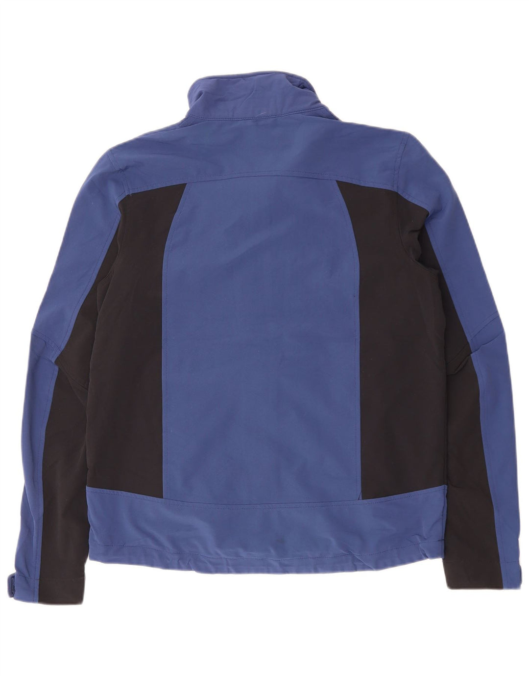 L.L.BEAN Mens Windbreaker Jacket UK 36 Small Navy Blue Colourblock Nylon