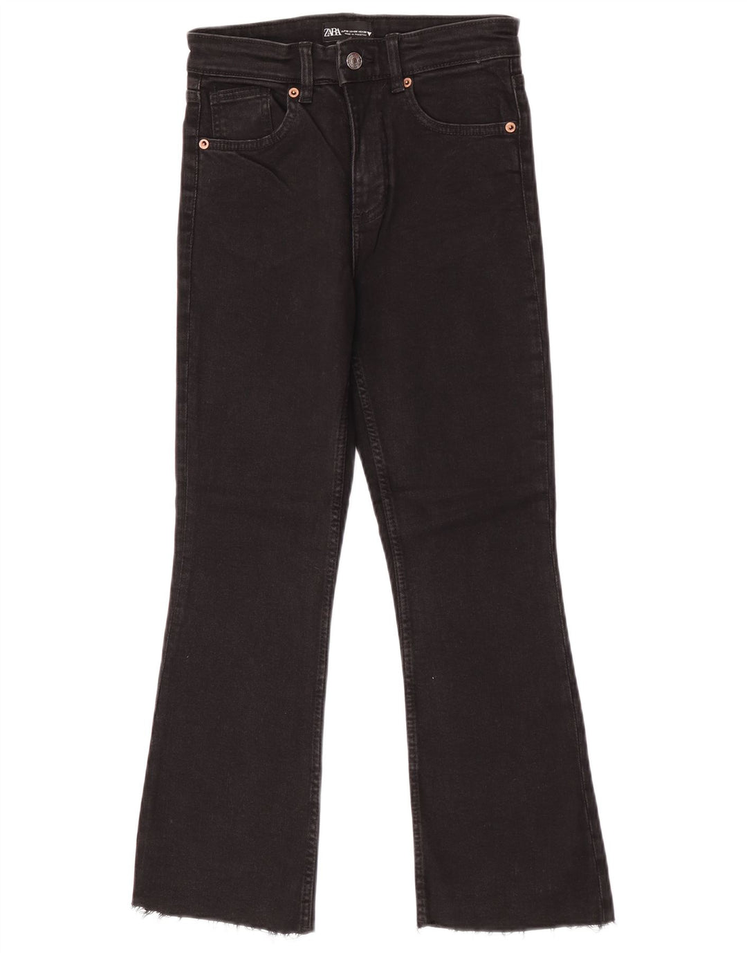Zara Womens Bootcut Jeans EU 36 XS W26 L25 Black