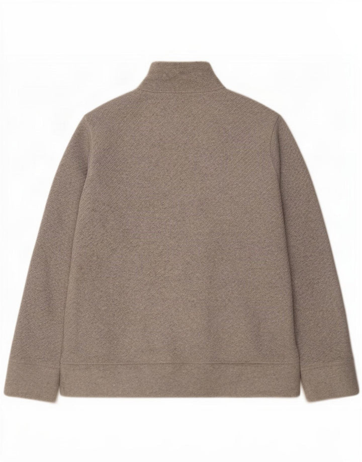 Marks & Spencer Womens Fleece Jacket UK 16 Large Grey Polyester