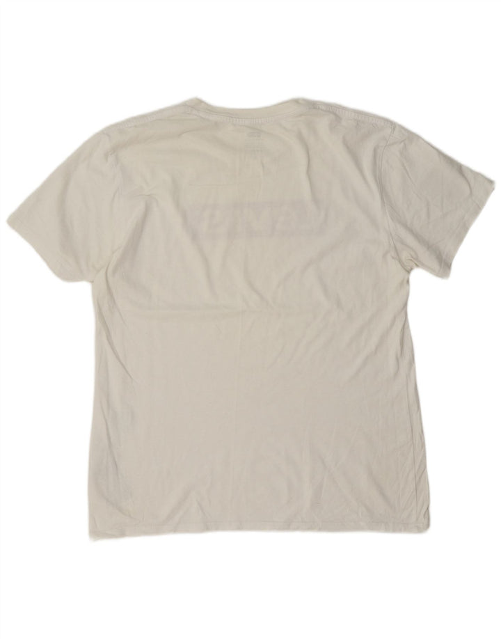 Levi's Mens Graphic T-Shirt Top Medium White Cotton