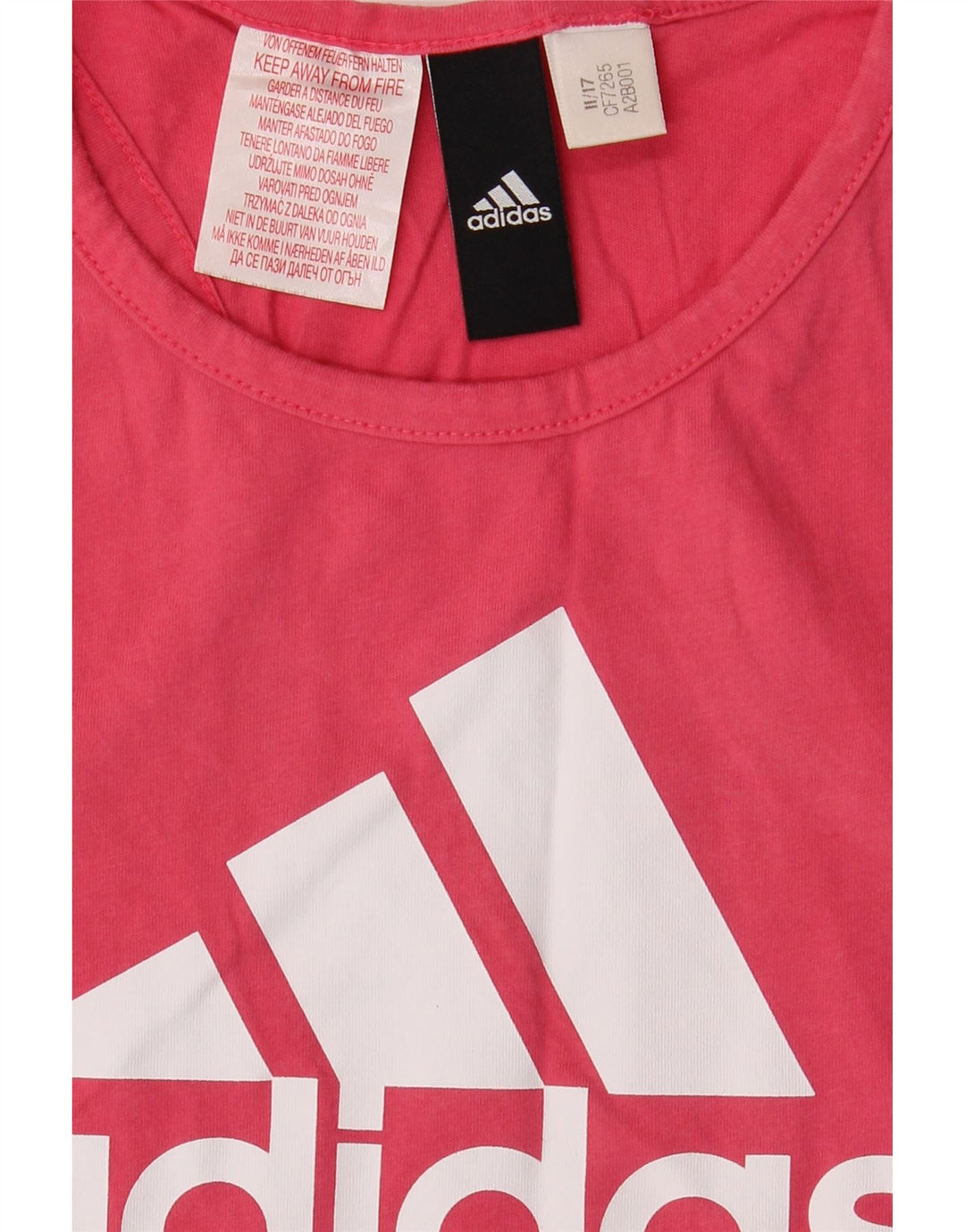 ADIDAS Girls Graphic Vest Top 11-12 Years Red Vintage Adidas and Second-Hand Adidas from Messina Hembry 