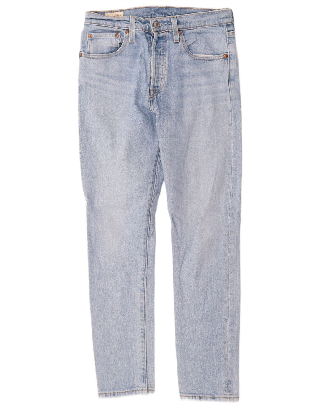 Levi's Womens 501 Straight Jeans W27 L28 Blue Cotton