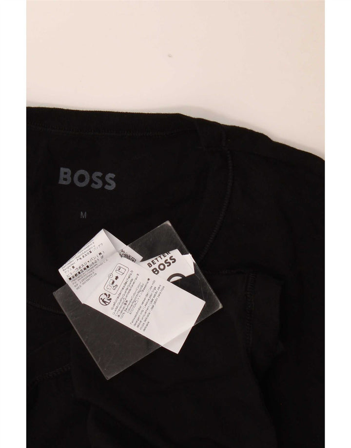 Hugo Boss Mens Slim Fit T-Shirt Top Medium Black Cotton