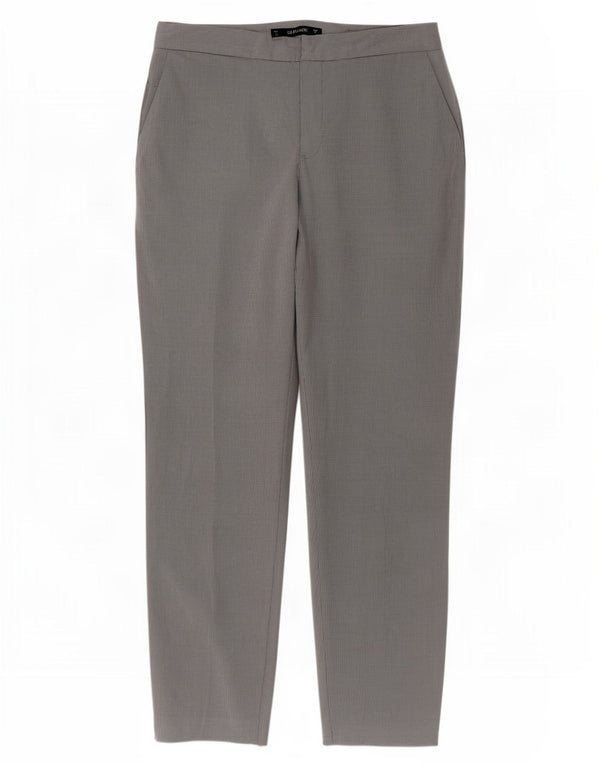 Zara Womens Slim Chino Trousers EU 36 Small W26 L27 Grey Polyester