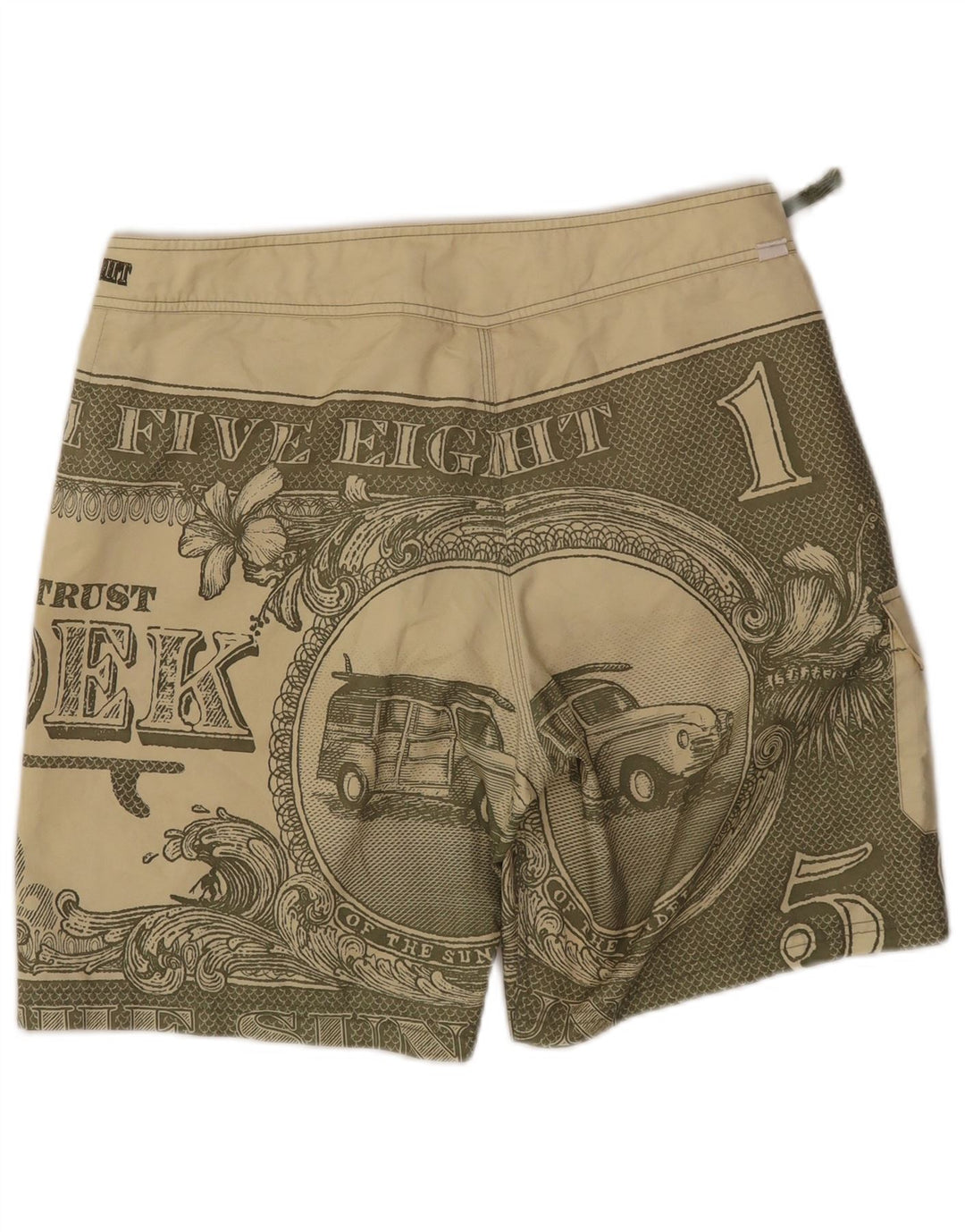 SUNDEK Mens Graphic Swimming Shorts Medium  Green Polyester
