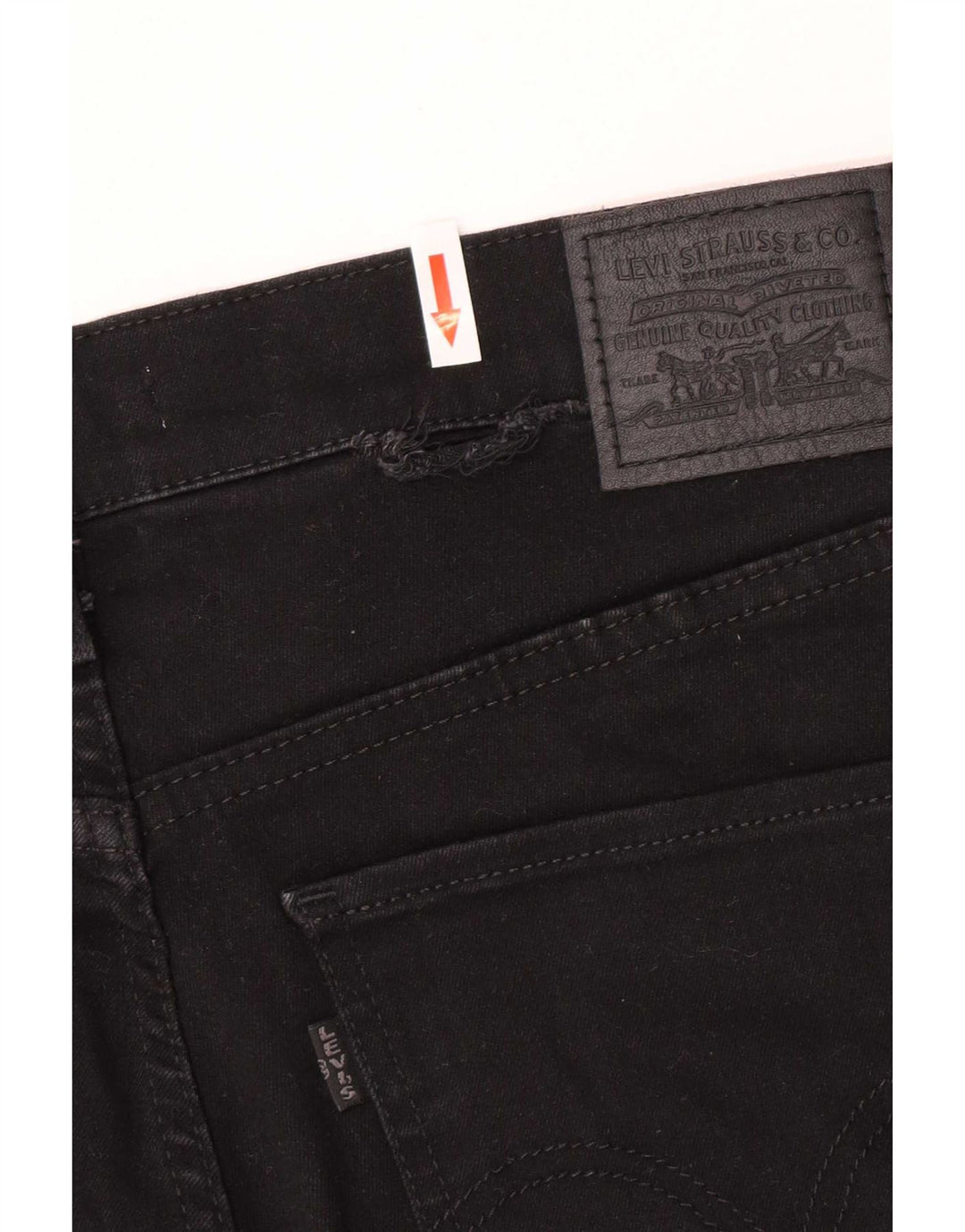 Levi's Womens Jegging Jeans W32 L32 Black Cotton