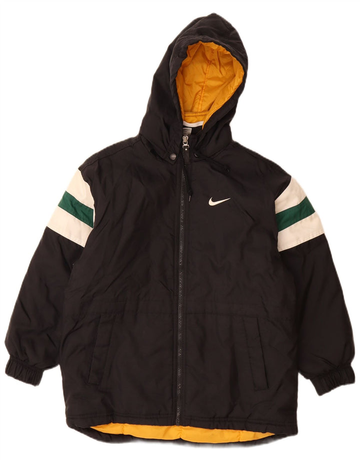 Nike Boys Oversized Graphic Padded Jacket 9-10 Years Medium Black