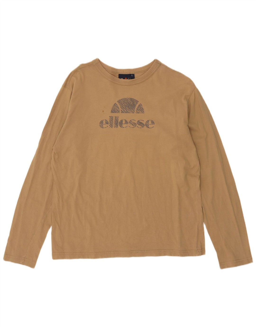 Ellesse Womens Graphic Top Long Sleeve UK 16 Large Brown